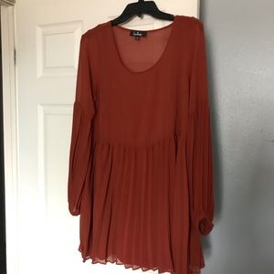 Lulu’s Babydoll Pleated Dress
